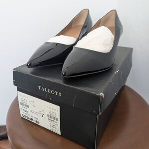 Talbots Black Patent Leather Heels NWT